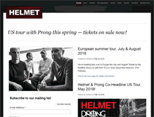 Tablet Screenshot of helmetmusic.com